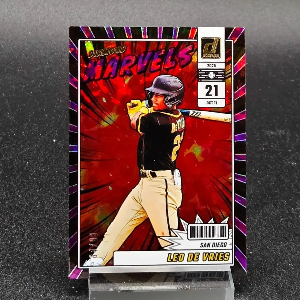 Leo De Vries Prizm Green /199 Diamond Marvels /99 RC Athletics Top Prospect